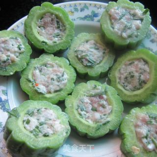 苦瓜酿肉------好吃不苦的做法步骤：5