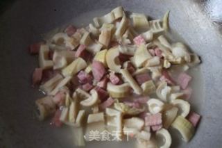 火腿扁尖炒蛋的做法步骤：7