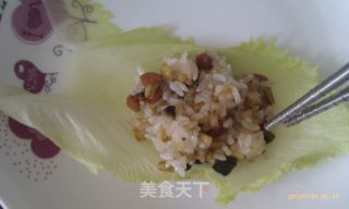 白菜包糥米饭团的做法步骤：9