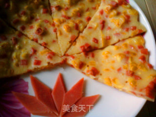 玉米火腿粒蛋饼的做法步骤：14