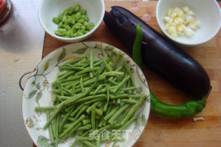 健康低油美味【双豆酱烧茄条】的做法步骤：1