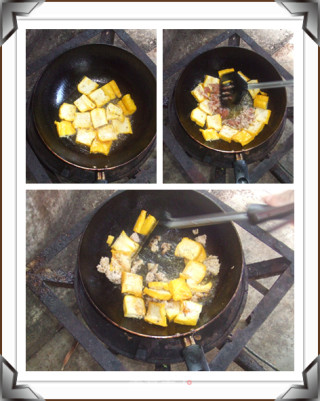 泰国豆腐爆炒碎肉的做法步骤：5