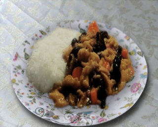 香菇鸡肉饭的做法步骤：12