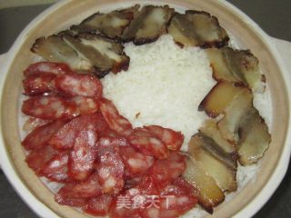 腊味煲仔饭的做法步骤：5