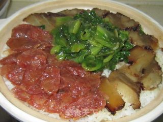 腊味煲仔饭的做法步骤：10