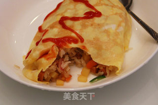 跟着屋塔房王世子 朴荷 做蛋包饭的做法步骤：7