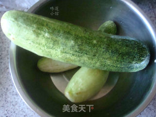 黄瓜丝面糊饼的做法步骤：1