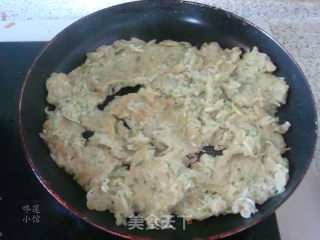 黄瓜丝面糊饼的做法步骤：8
