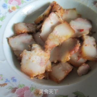 茄条炒腊肉的做法步骤：5