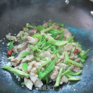 辣椒炒瘦肉的做法步骤：6