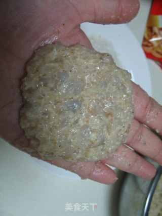 杏仁虾饼的做法步骤：6