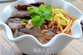 【下面条雨的那天】麻辣牛肉面加粉的做法步骤：8