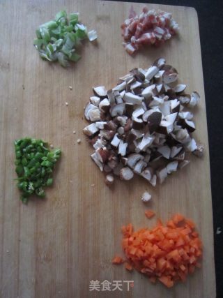 肉末香菇的做法步骤：1