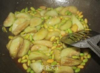 丝瓜炒毛豆的做法步骤：6