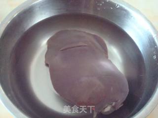 红油羊肝的做法步骤：2