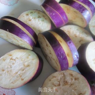 油炸茄子酿肉的做法步骤：4