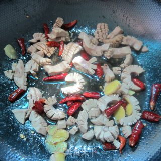 香辣腰花的做法步骤：7