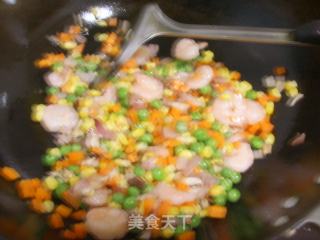 华丽虾仁炒饭的做法步骤：10