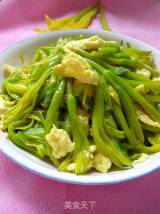 黄花炒鸡蛋的做法步骤：7