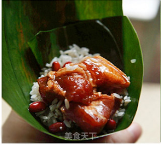 红豆肉粽的做法步骤：6