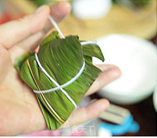 红豆肉粽的做法步骤：10