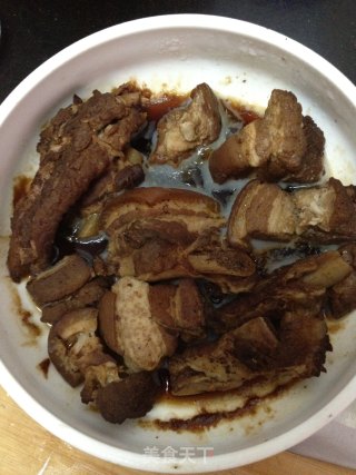 家乡的味道——干豇豆炖肉的做法步骤：6