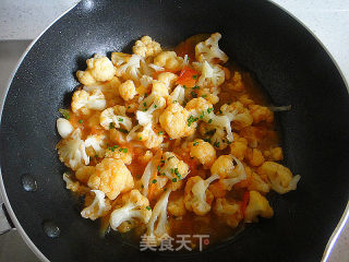 茄汁花菜的做法步骤：6