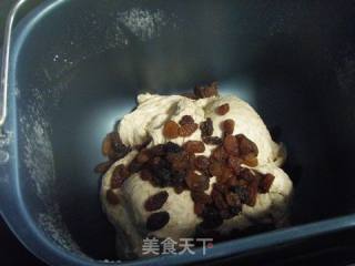 全麦葡萄干面包的做法步骤：4