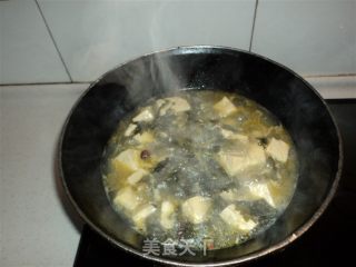 雪里蕻炖豆腐的做法步骤：4
