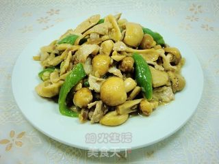 云南美味山珍——青头菌炒肉片的做法步骤：8