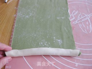 绿色波点馒头的做法步骤：10