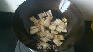 香干回锅肉的做法步骤：2