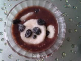 熊猫豆沙粥的做法步骤：6