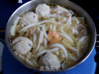 潮汕风味-鲜美尖米丸汤的做法步骤：4