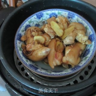 美容佳肴增强皮肤弹性------干蒸猪蹄的做法步骤：7