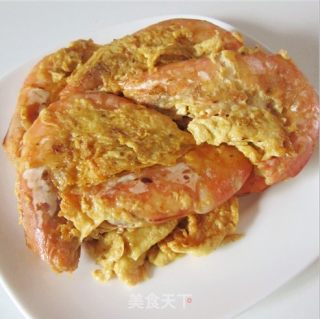 海虾炒滑蛋的做法步骤：9
