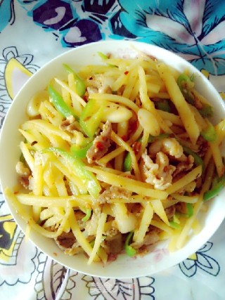 肉丝炒土豆的做法步骤：6