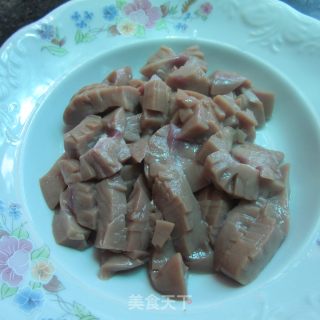 鲜辣椒炒腰花的做法步骤：4