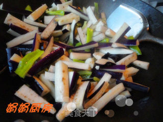 酱爆茄条！的做法步骤：5