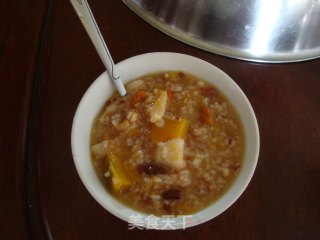 南瓜红米香粥的做法步骤：7