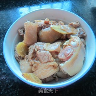 黑豆豉蒸猪蹄的做法步骤：7