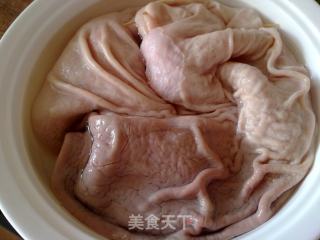 咸菜猪肚汤的做法步骤：8