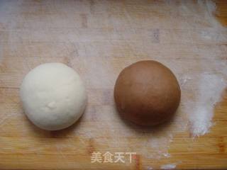 可可双色小馒头的做法步骤：6