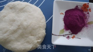 紫薯双色馒头的做法步骤：3