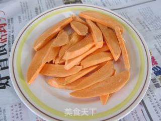 金黄香酥原汁原味的【地瓜条】的做法步骤：1