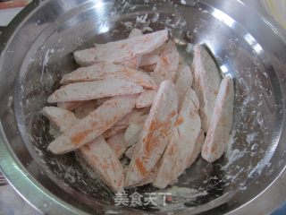 金黄香酥原汁原味的【地瓜条】的做法步骤：2