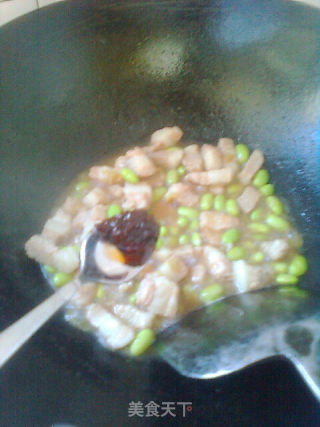 毛豆肉丁炒米虾的做法步骤：12