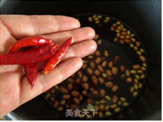 茴香呛卤花生豆的做法步骤：3