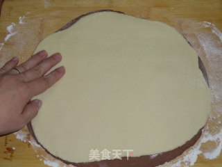 花样可可双色馒头的做法步骤：6