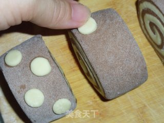 花样可可双色馒头的做法步骤：11